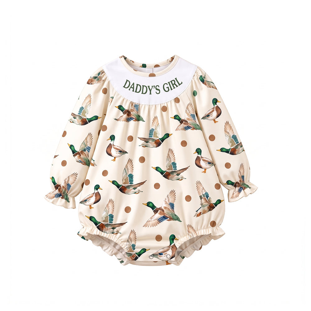 Preorder MOQ 5 pcs Each Style Daddy's Girl Mallard Ducks Kids Matching Clothes
