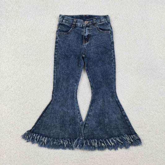 New P0132 Dark Blue jeans Girls Bell Pants Denim Jeans 202510 RTS