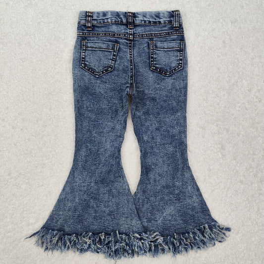 P0132 New Dark Blue jeans Girls Bell Pants Denim Jeans RTS 202501