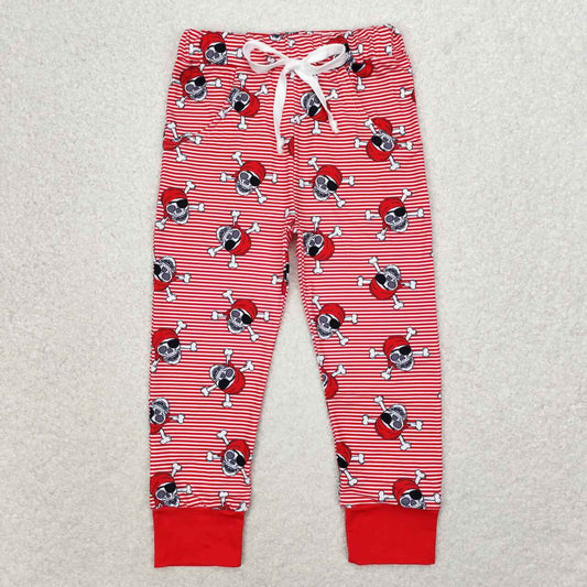 P0479 Skull red striped pants high quality baby clothes boys 0-12 month