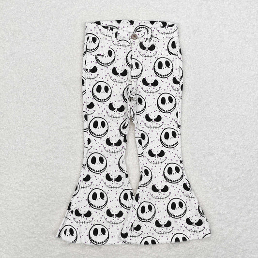 P0488 Christmas Eve Fright Smiley White denim pants High quality