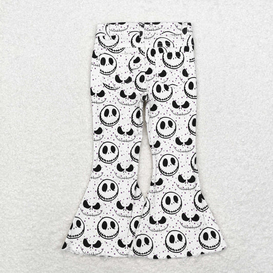 P0488 Christmas Eve Fright Smiley White denim pants High quality