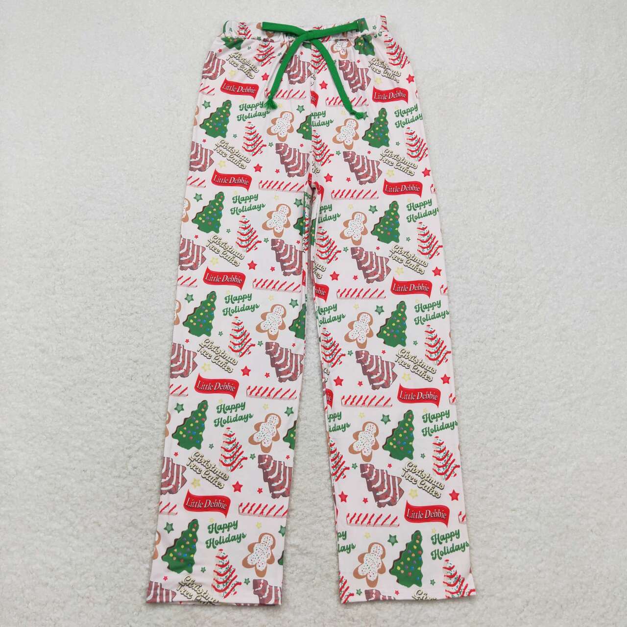 P0490 Adult male happy holidays Christmas tree cookie pants