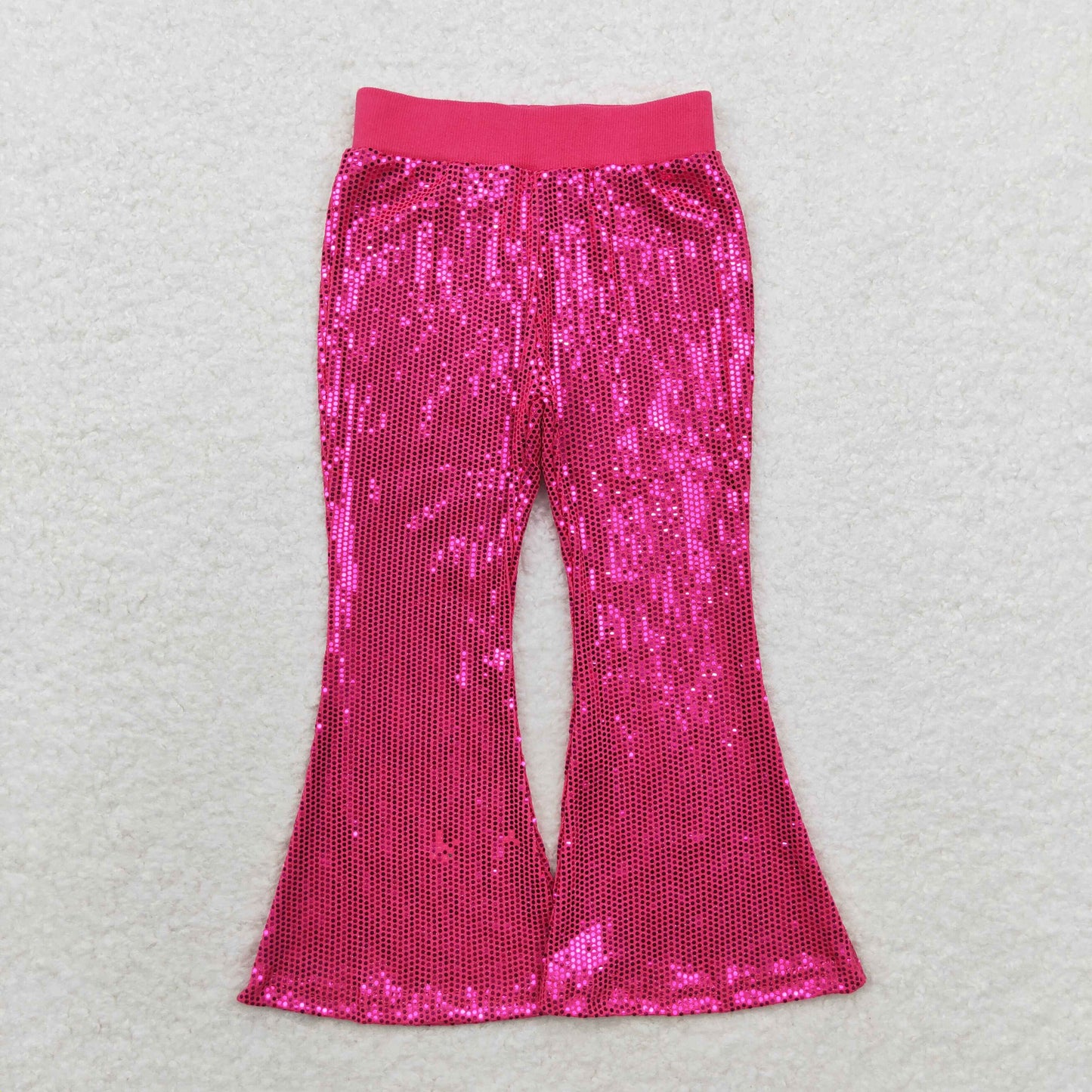 P0499 Mesh rose red sequin pants high quality