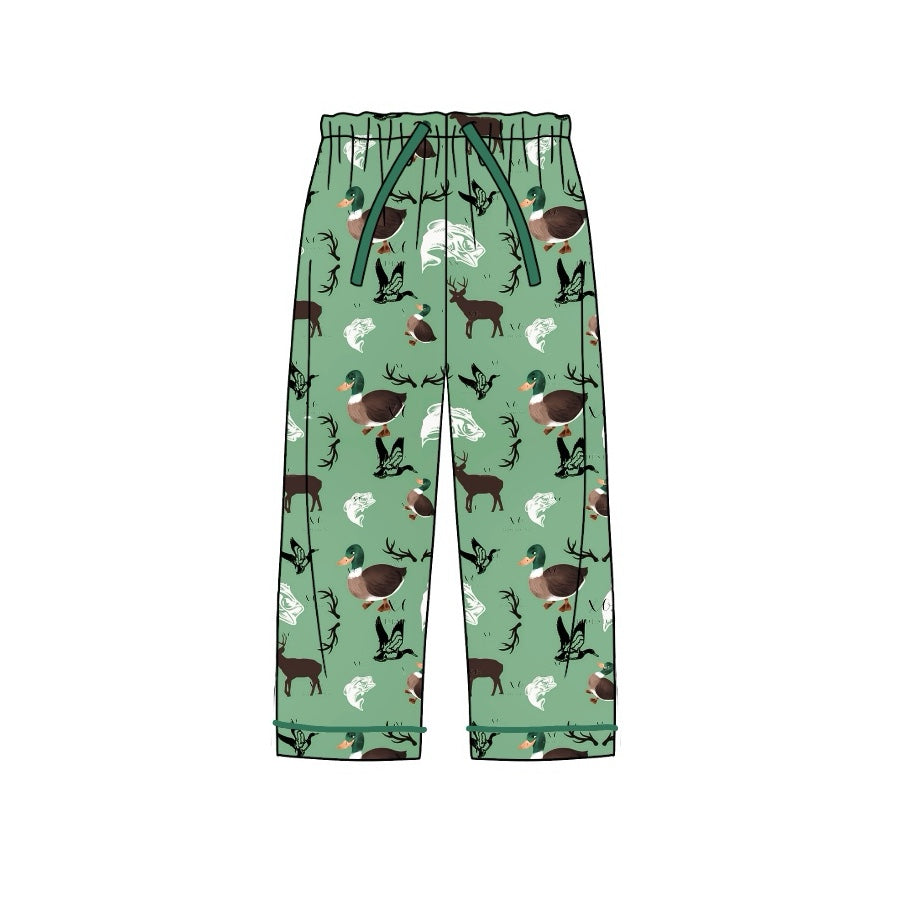 Preorder P0564 NO MOQ Adult female duck fish elk green pants