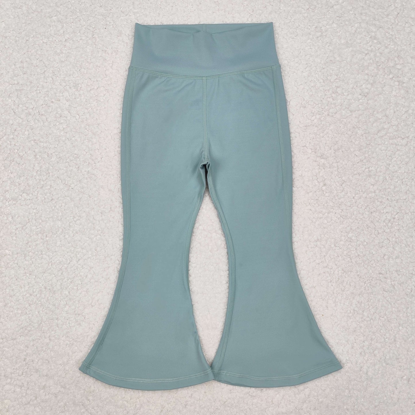 P0575 Solid Gray Green Yoga Girls Pants RTS 20241127