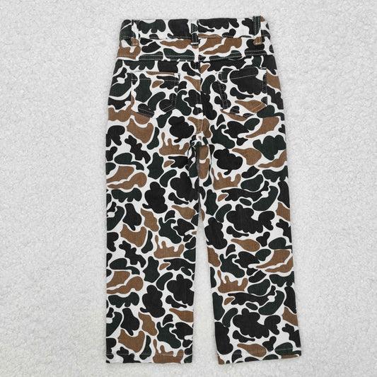 P0594 Boys Brown-Green Camouflage Denim Pants RTS 202509