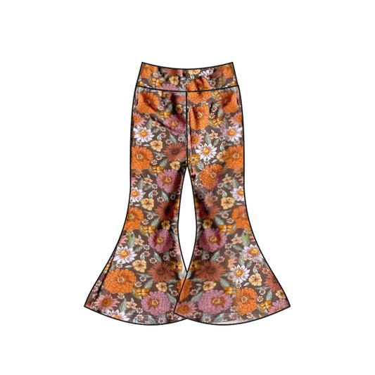 Preorder P0638 Orange and purple flower pants