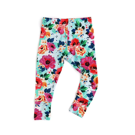 Preorder P0643 Burgundy flowers blue pants