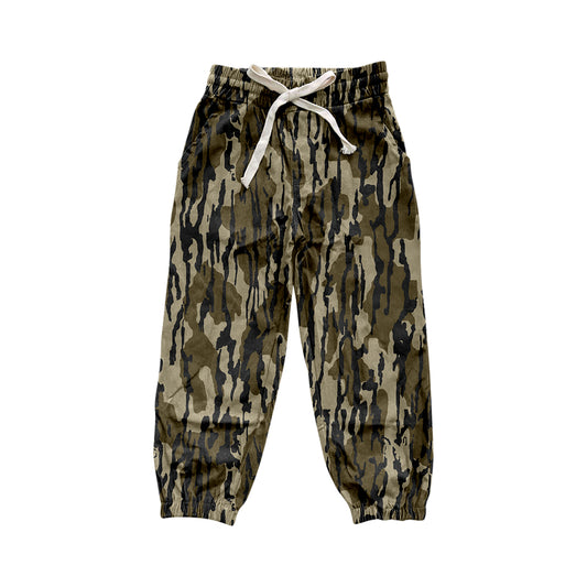 Preorder P0649 Camouflage army green drawstring pants