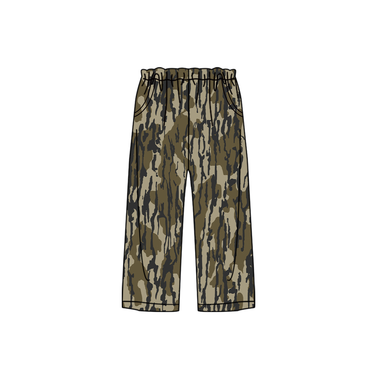 Preorder P0654 Adult female camouflage army green pants pajama pants