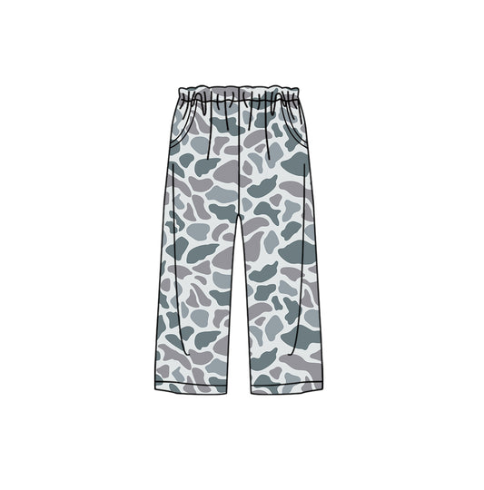 Preorder P0656 Adult female camouflage gray blue pants pajama pants