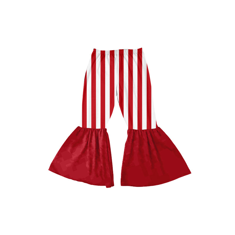 Preorder P0666 Christmas red and white striped pants