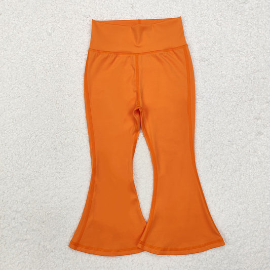 P0684 Orange Girls Yoga Bell Bottom Pants RTS 202509