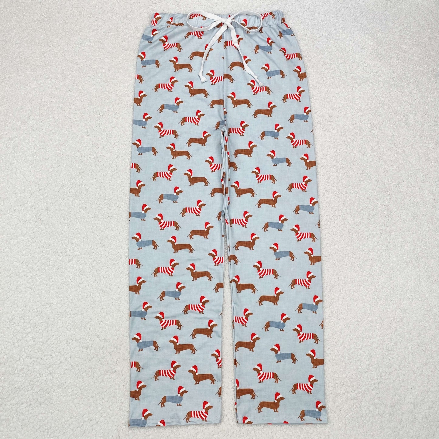 P0686  Adult Man Christmas Hat Puppy Long Pants RTS 202509
