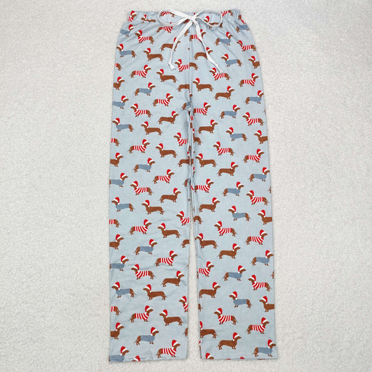 P0686  Adult Man Christmas Hat Puppy Long Pants RTS 202509