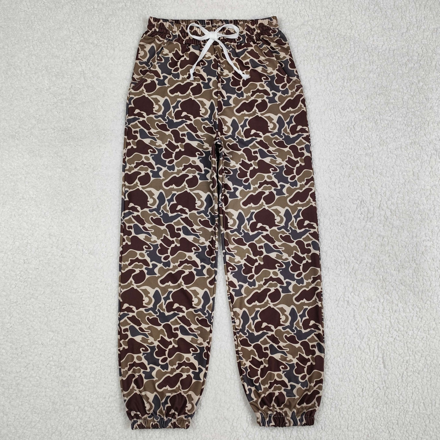 P0724 Adult female Brown Camo milk silk pants yoga boutique outfit 202502 RTS