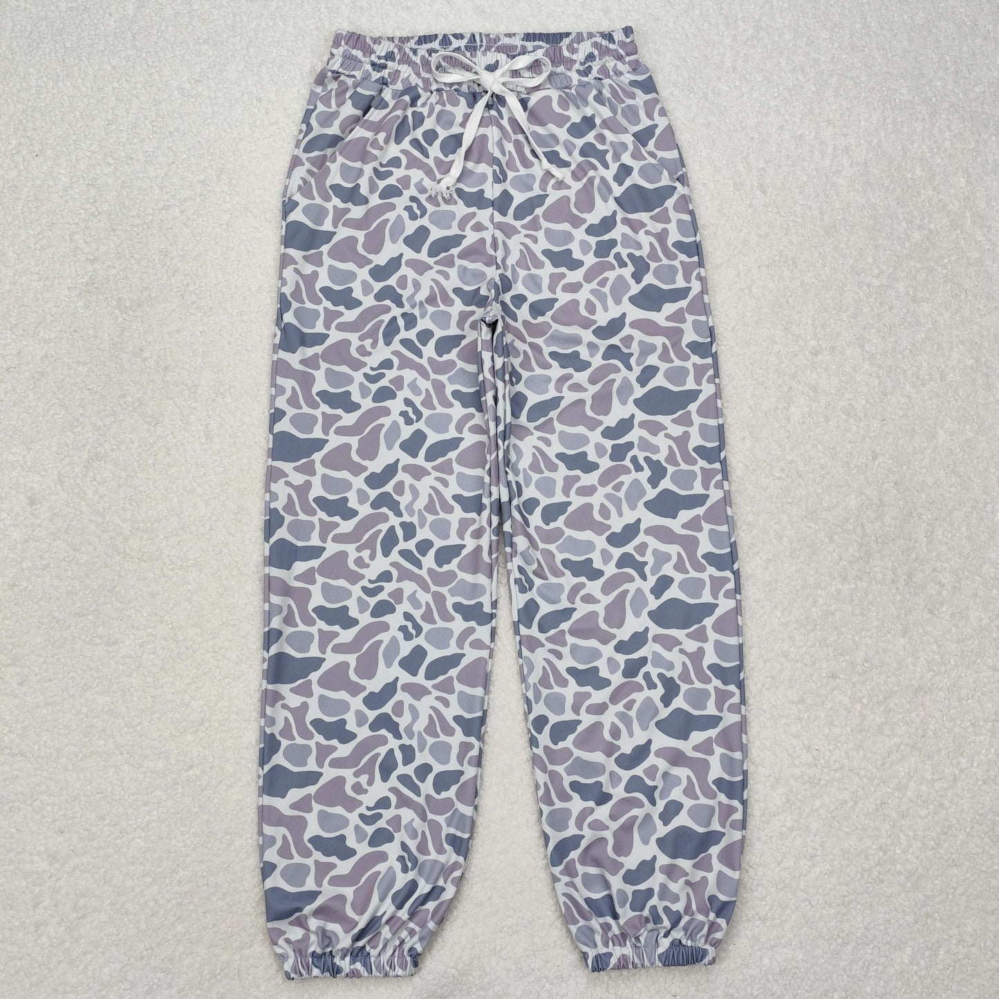 P0727  Adult female Grey Camo milk silk pants yoga boutique outfit 202501