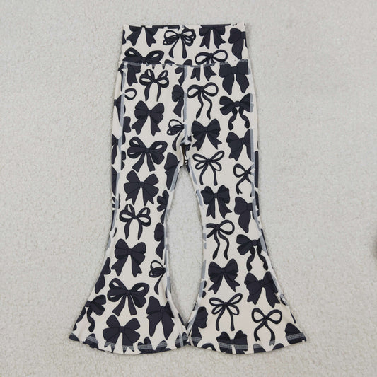 P0775 Girls Boutique Black Bows Yoga Pants 202509 RTS
