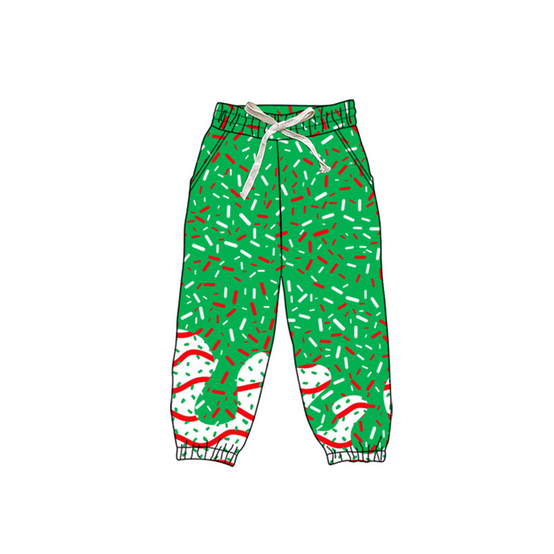 P0825 preorder Adult Women Waffle Ice Cream Green Drip Yoga Pants 202508