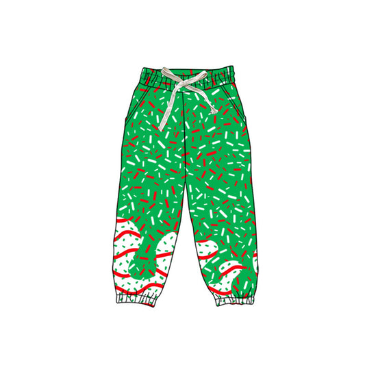 P0825 preorder Adult Women Waffle Ice Cream Green Drip Yoga Pants 202508