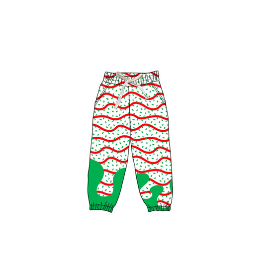 Preorder P0826 Red Wavy Line Drip Girls Yoga Pants 202508