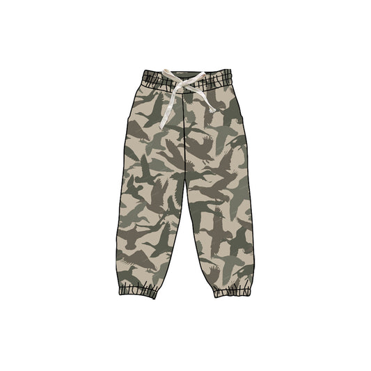 Preorder P0833 Duck Hunting Gray Green Girls Yoga Pants 202508