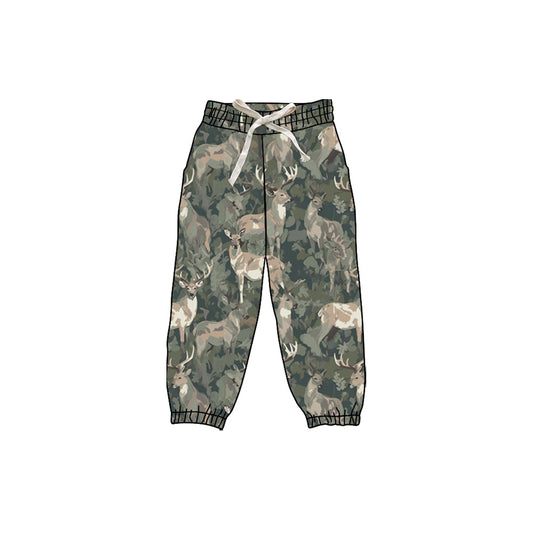Preorder P0834 Deer Hunting Gray Green Girls Yoga Pants 202508