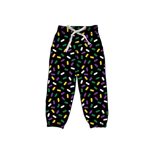 MOQ 8 Preorder P0843 Ice Cream Drip Clothes Mardi Gras Girls Yoga Pants 202509