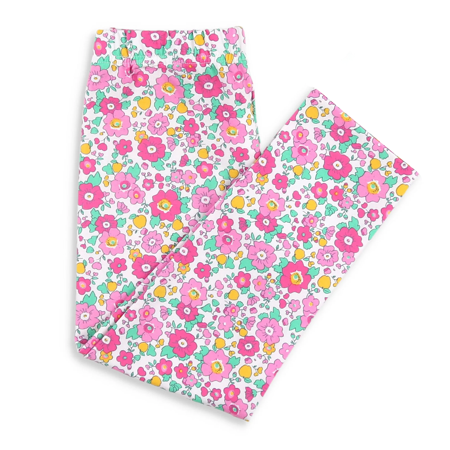 MOQ 8 Preorder P0870 Floral Leaf Girls Long Pants 202509