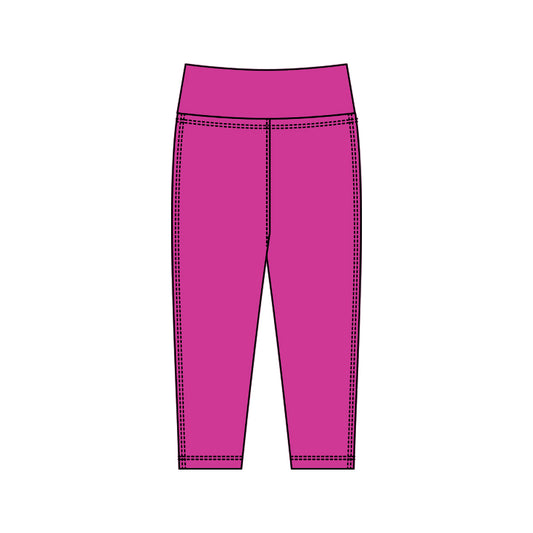 MOQ 5 Preorder P0928 Solid Purple Red Girls Yoga Pants 202510