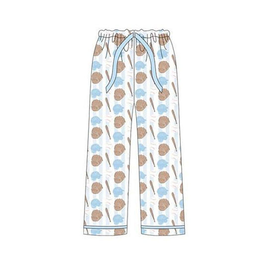 MOQ 5 P0931 preorder Adult Female Baseball Gloves Pattern Light Blue Long Pants 202510