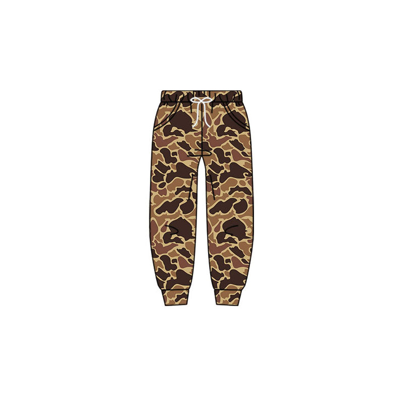 MOQ 5 Preorder P0945 Boys Brown Camouflage Pants 202510
