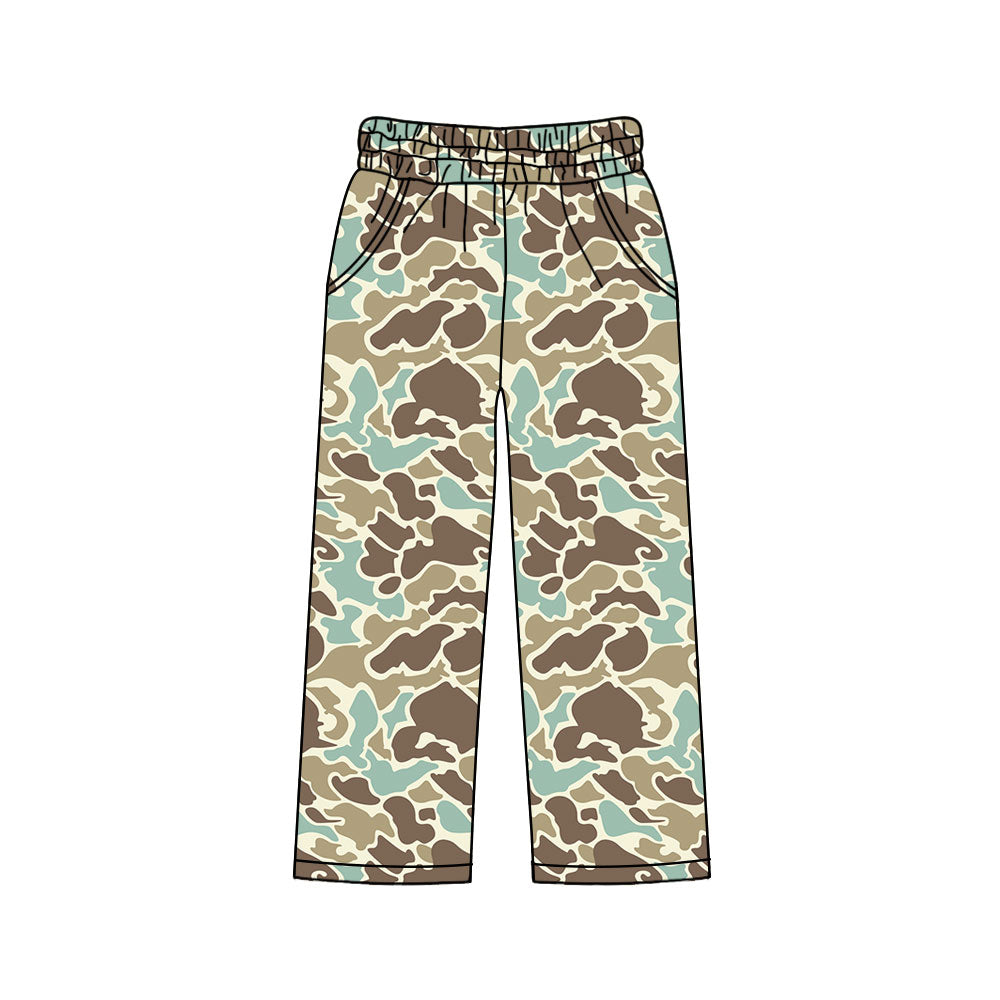 MOQ 5 PCS P0995 preorder Adult Female Blue Green Brown Camouflage Long Pants 202511