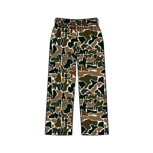 MOQ 5 PCS P0996 preorder Adult Female Brown Green Camouflage Long Pants 202511