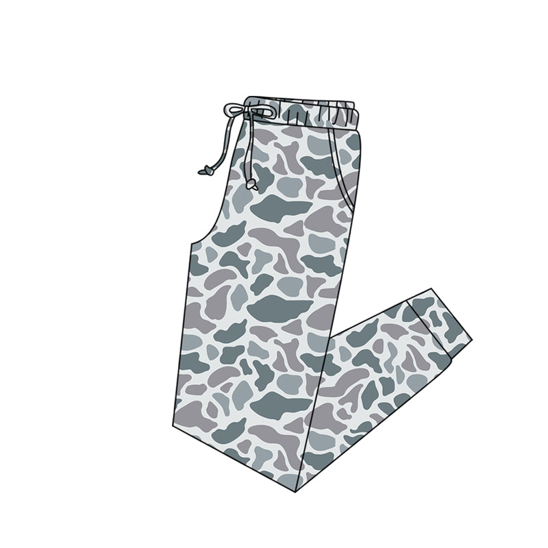 MOQ 5 PCS P1017 preorder Adult Female Gray Blue Camouflage Long Pants 202512