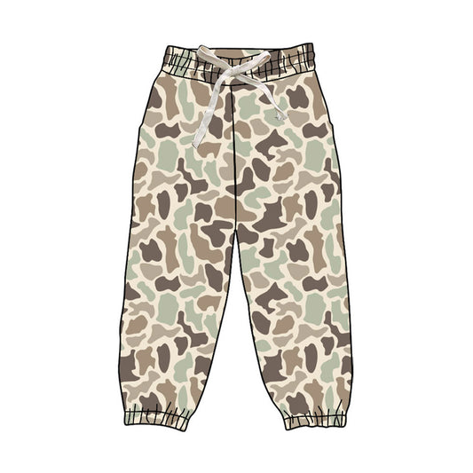 MOQ 5 PCS Preorder P1027 Beige Brown Green Camouflage Pants Boys Pants 202604