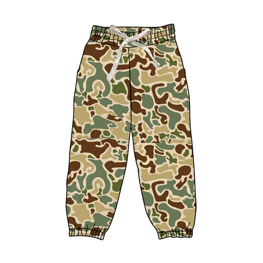 MOQ 5 PCS Preorder P1028 Green Camouflage Pants Boys Pants 202604
