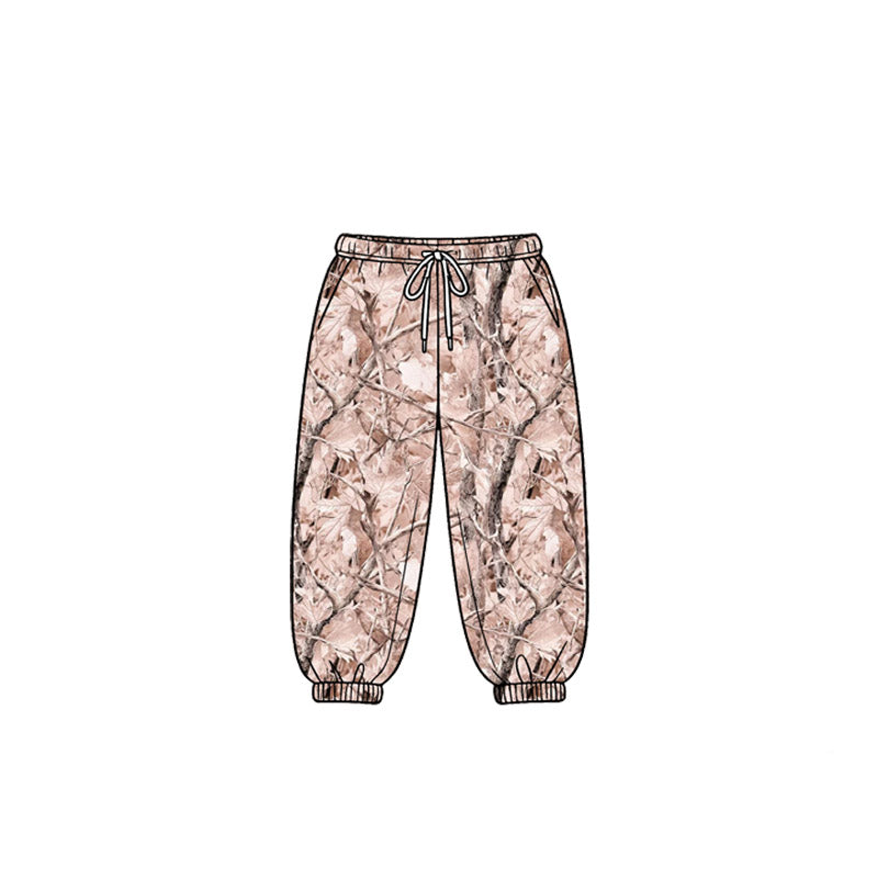 MOQ 5 PCS Preorder P1029 Branches Leaves Light Brown Pants Boys Pants 202604