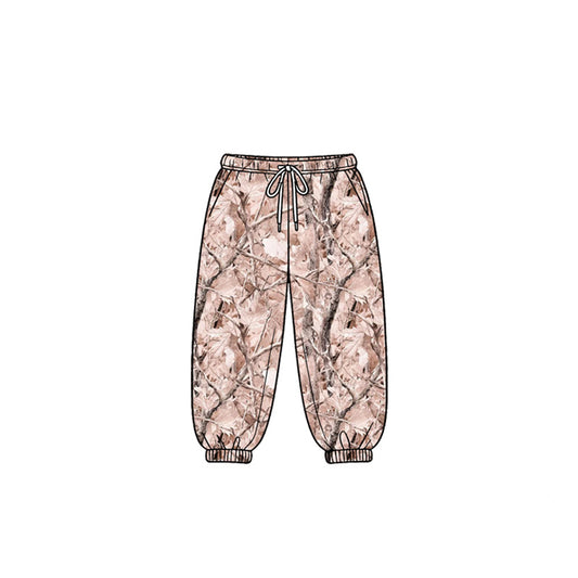 MOQ 5 PCS Preorder P1029 Branches Leaves Light Brown Pants Boys Pants 202604