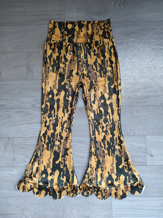 NO MOQ Preorder P1039 Scalloped Camouflage Pants Girls Pants 202607