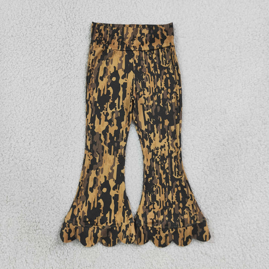 P1039 Scalloped Camouflage Pants Girls Pants 202608 RTS