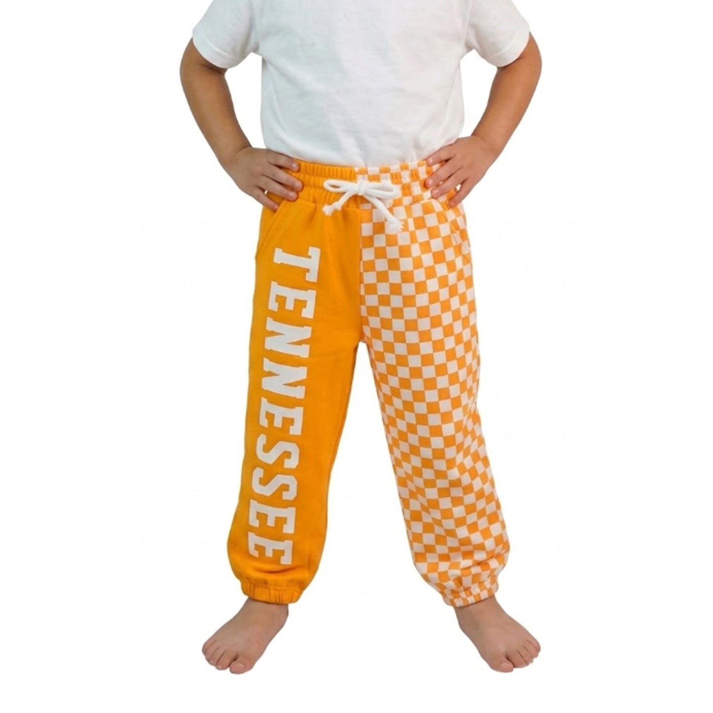 P1058 School Team Vinyl TENNESSEE Plaid Orange Boys Pants 202609 RTS