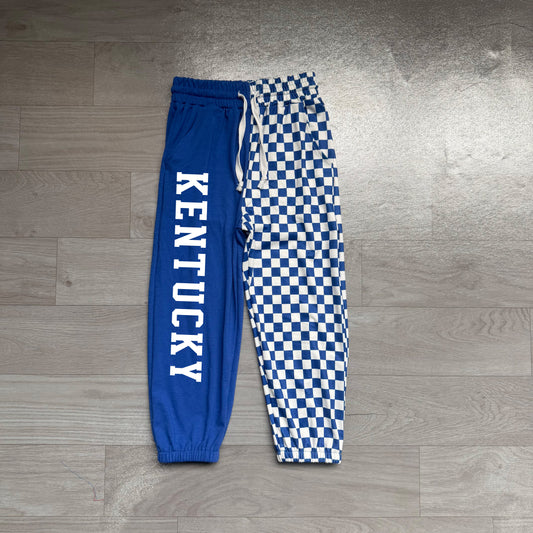 NO MOQ Preorder P1059 Offset Printing KENTUCKY Plaid Blue Boys Pants 202607