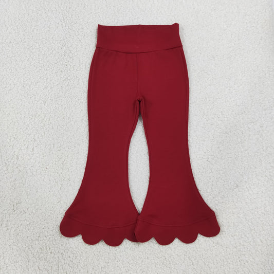P1082 RTS baby girl clothes solid color girl fall pant