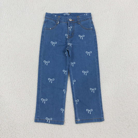 P1149 Bows Pattern Girl Denim Jeans 202608 RTS