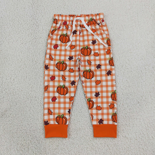 P1198 Fall Pumpkin Print Boys Pants 202609 RTS