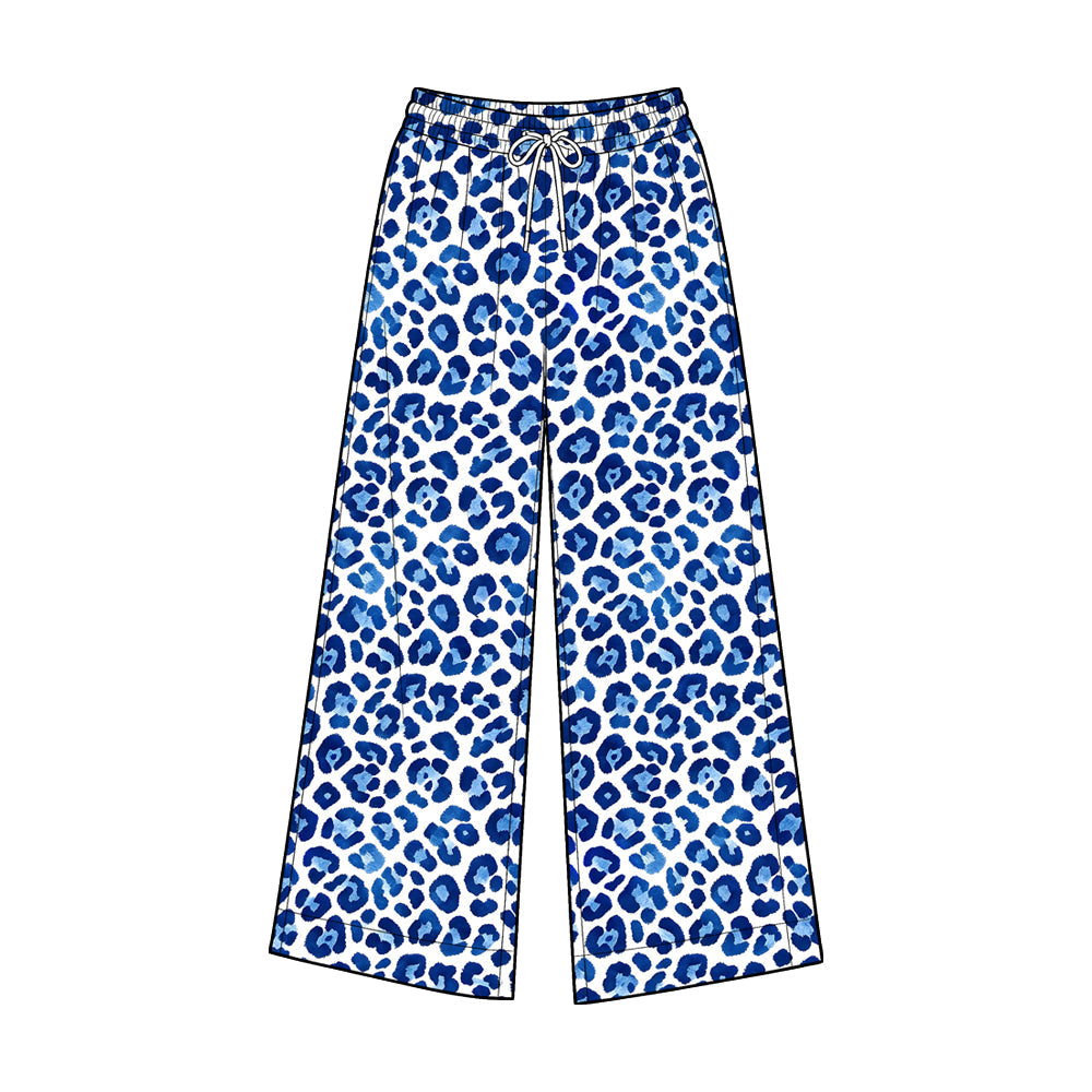 Preorder MOQ 5 pcs Each Style Fashion Leopard Adult Women Yoga Wide Leg Pants 202609