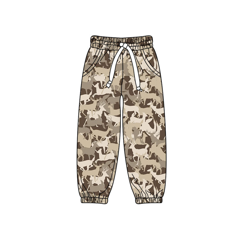 Preorder MOQ 5 pcs P1255 Hunting Deer Camo Kids Boys Pants