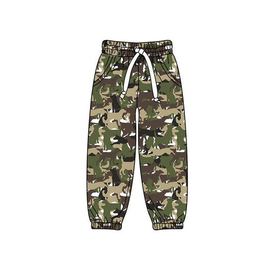 Preorder MOQ 5 pcs P1256 Hunting Duck Puppy Camo Kids Boys Pants